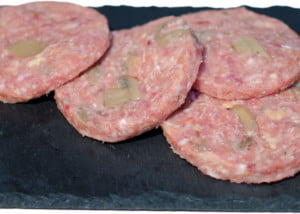 hamburger con pollo ai funghi