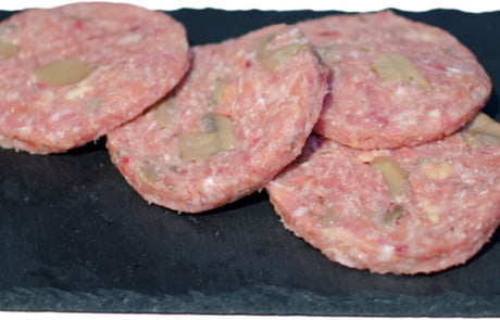 hamburger con pollo ai funghi