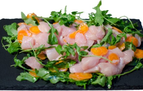 Tagliata di Petto di Pollo con Rucola e Carotine