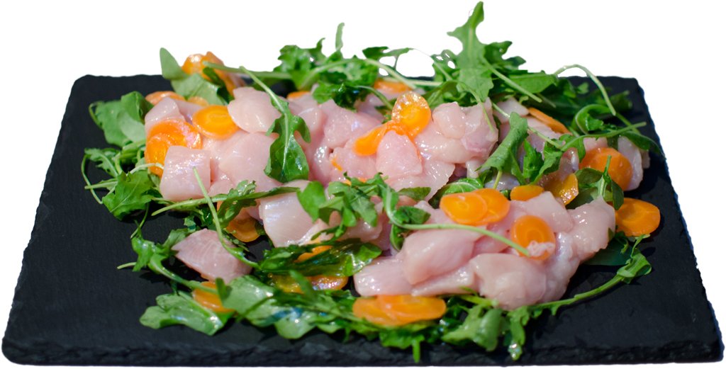Tagliata di Petto di Pollo con Rucola e Carotine
